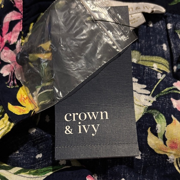 Crown & Ivy Navy Floral Maxi Dress - Picture 3 of 8